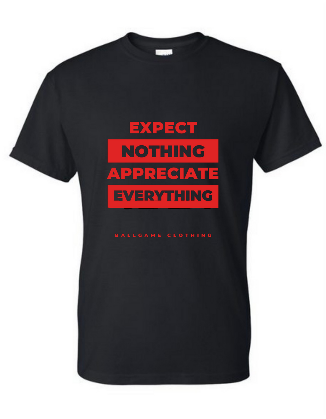 Expectations: Black with Red Logo