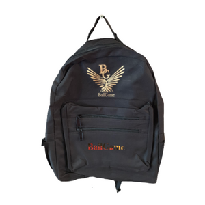 Black with Gold logo Backpack