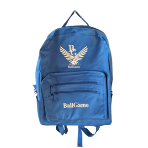 Blue with White logo Backpack