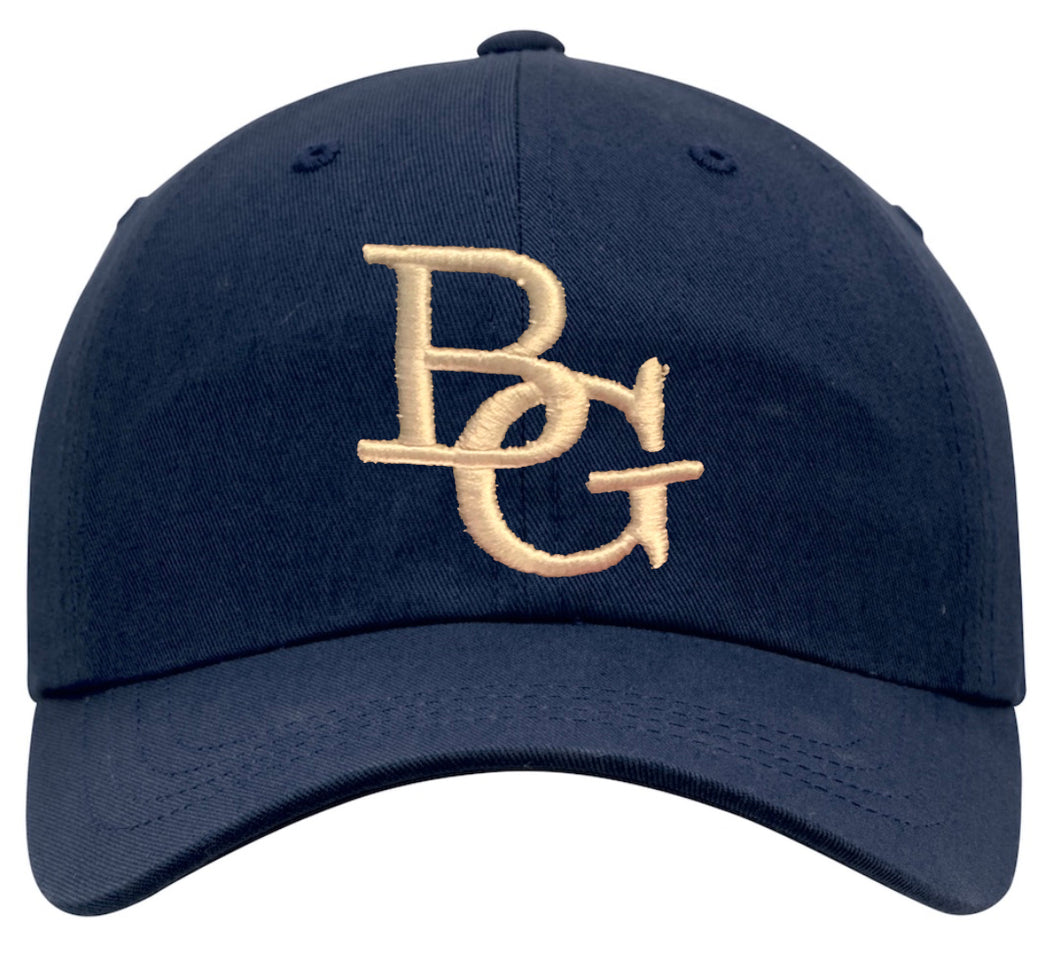 Dad Hat- Navy Blue with White Logo