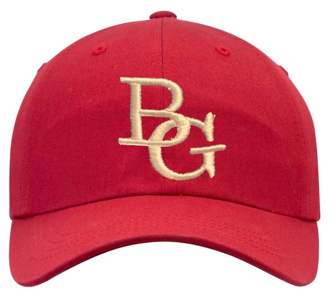 Dad Hat- Red with White Logo