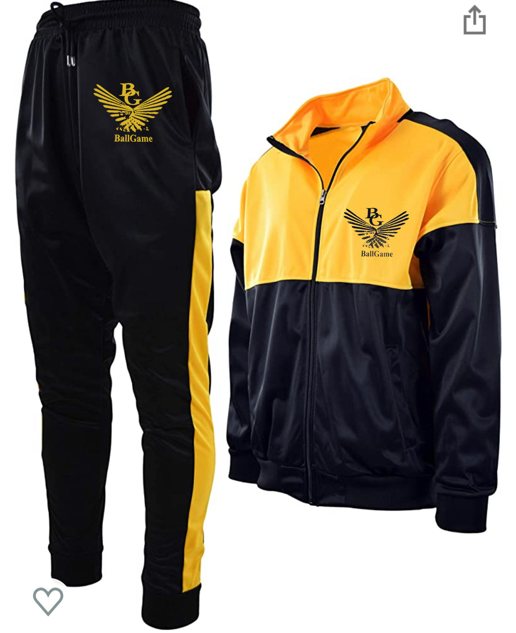Tracksuit - Black and Yellow