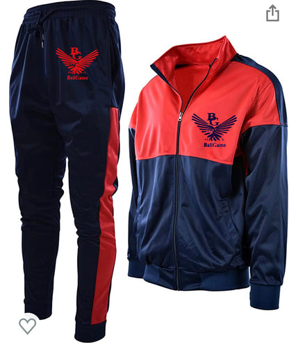 Tracksuit - Navy Blue and Red