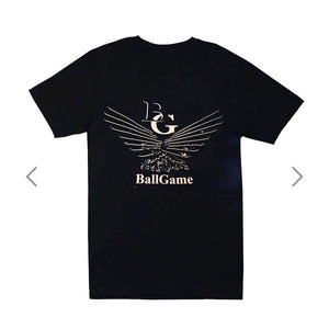 Black with White and Black Logo