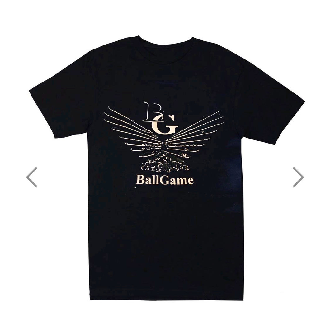 Black with White and Black Logo